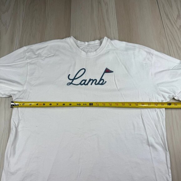 Lot Of 2 Lamb Crafted Mens White Soft Touch Comfortable Y2K Casualwear T-Shirt - Picture 11 of 13